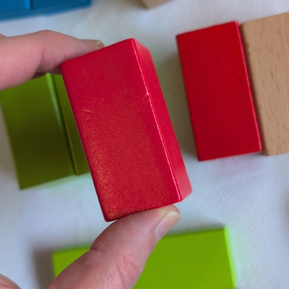hape toys early explorer maple wood building blocks age 1-3 YRS 34 pieces - Picture 4 of 8